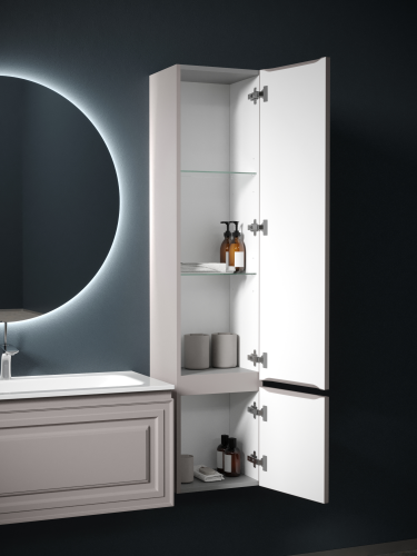 Шкаф-пенал Sancos Very PVR35RSM 35х30х160 подвесной цвет бежевый - фото 3